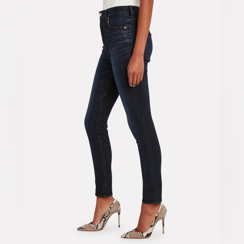 * Moussy Dark Blue Rinse High Rise Skinny Jeans Size 25